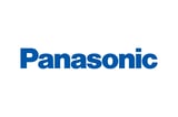 Panasonic logo in blue text on white background
