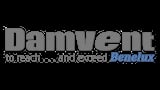 Damvent logo with tagline to reach and exceed Benelux
