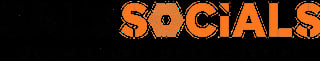Orange text reading SOCIALS on black background